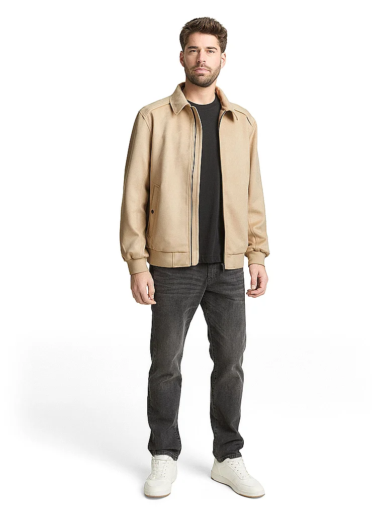 TOM TAILOR Lederjacke beige   L herren 3